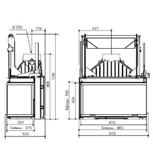 CHEMINEE GODIN INSERT 883 - 2 V SR